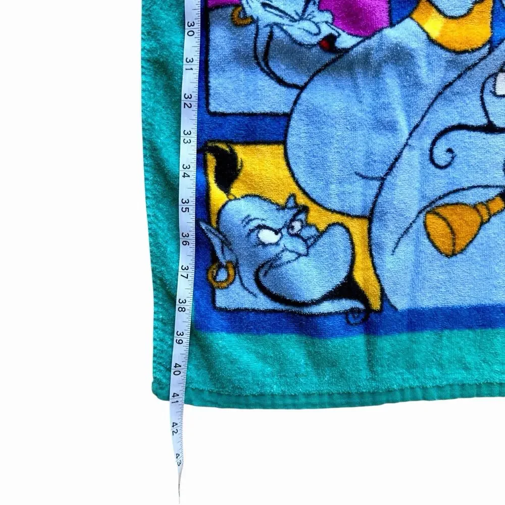 Vintage Disney Aladdin Genie Bath Beach Towel By Franco 100% Cotton